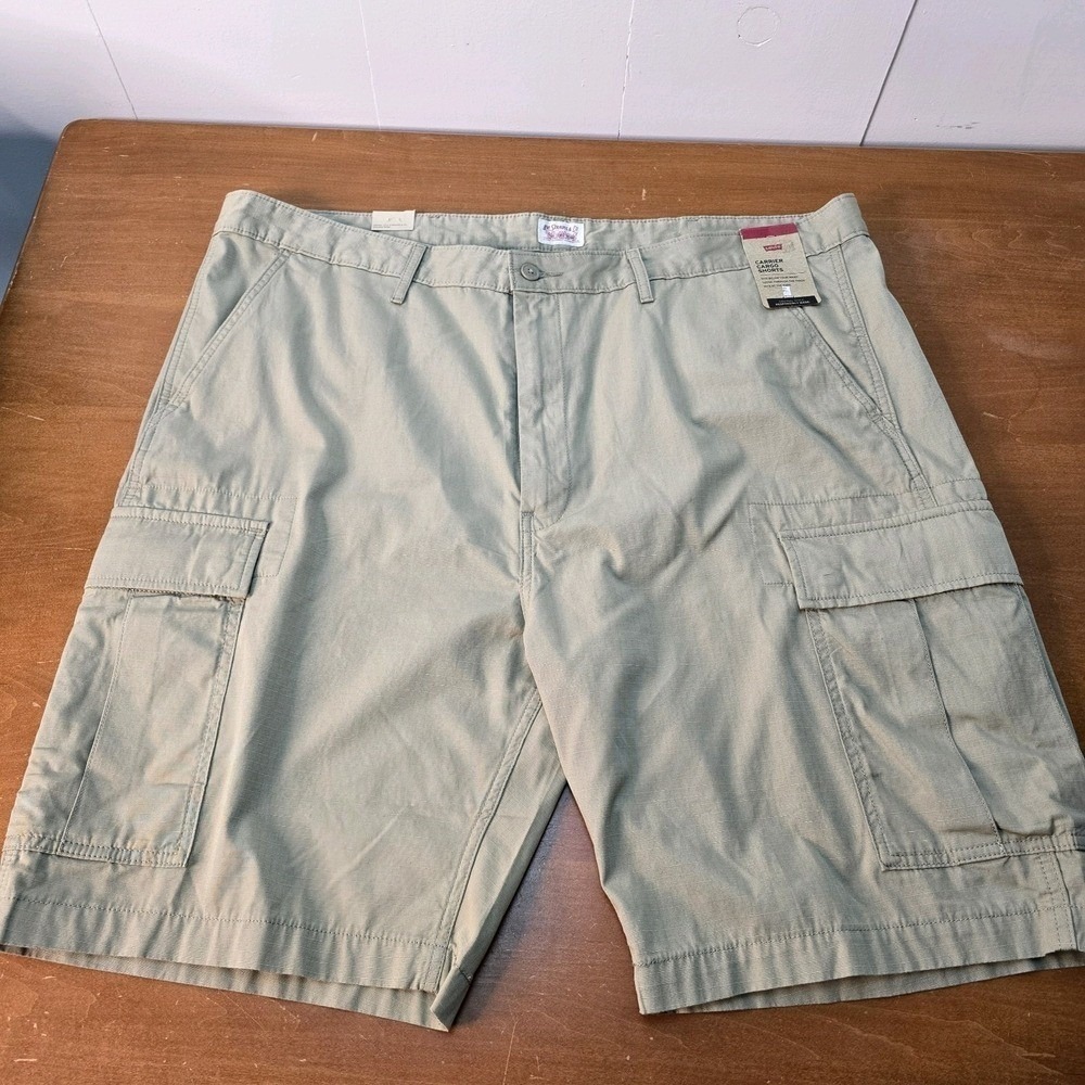 Levis‎ Carrier Mens Cargo Short Big & Tall Loose Size 54 Khaki Tan New